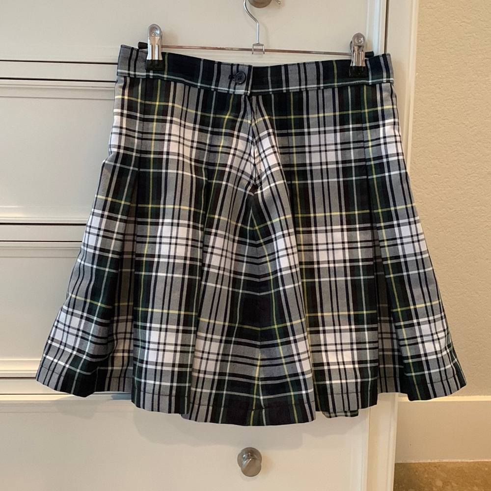 Tommy Hilfiger green plaid gothic Skirt